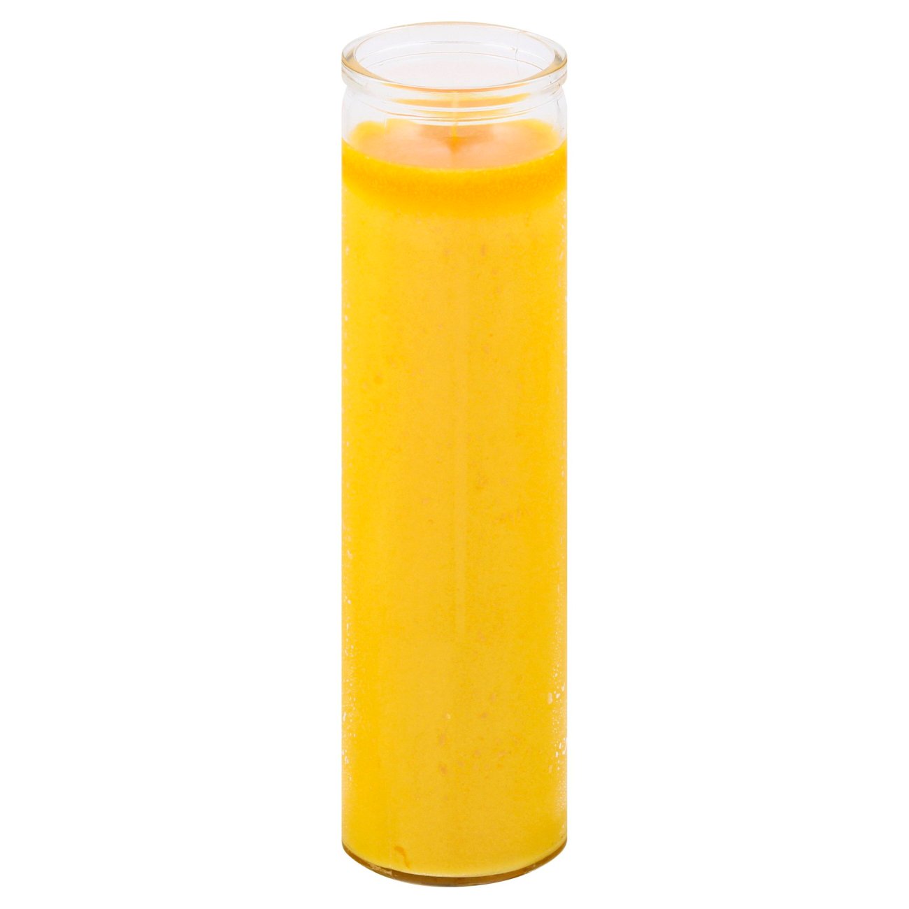 Brilux Clear Glass Candle - Yellow Wax