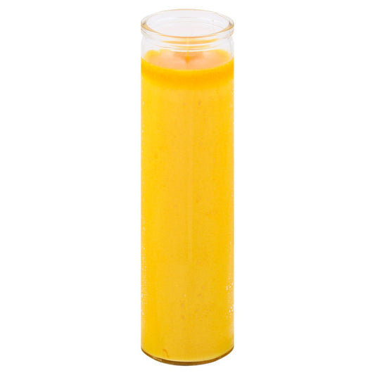 Brilux Clear Glass Candle - Yellow Wax