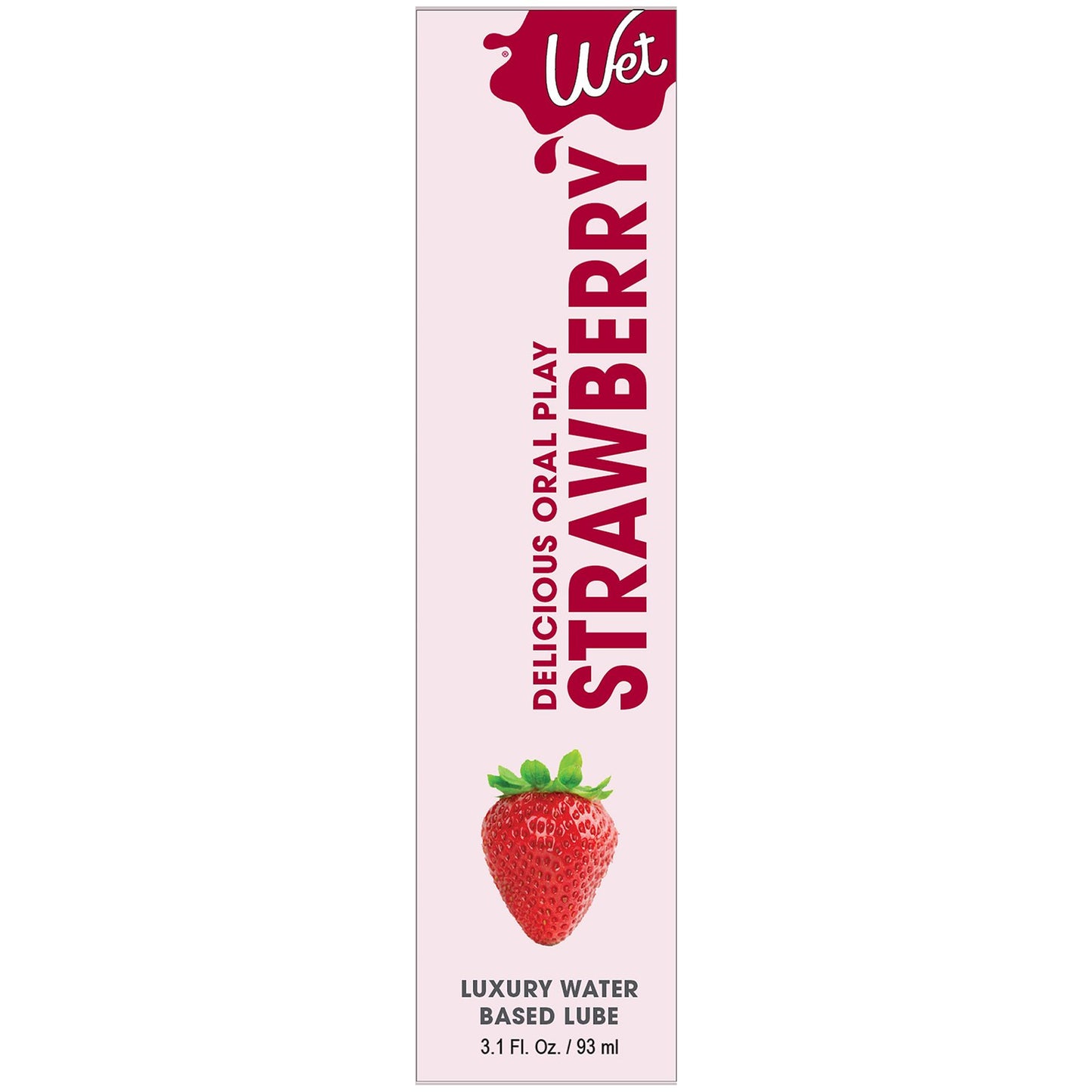 Wet Water Based Flavored Lubricant - Sultry Strawberry