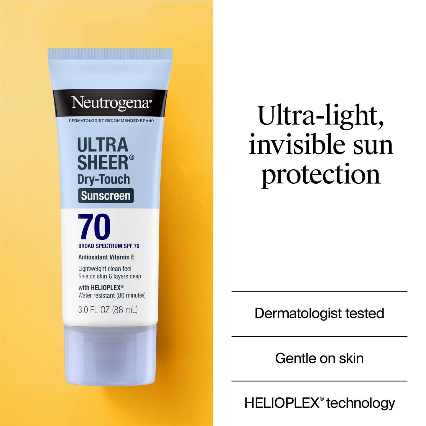 Neutrogena Ultra Sheer Dry Touch Sunscreen Lotion - SPF 70