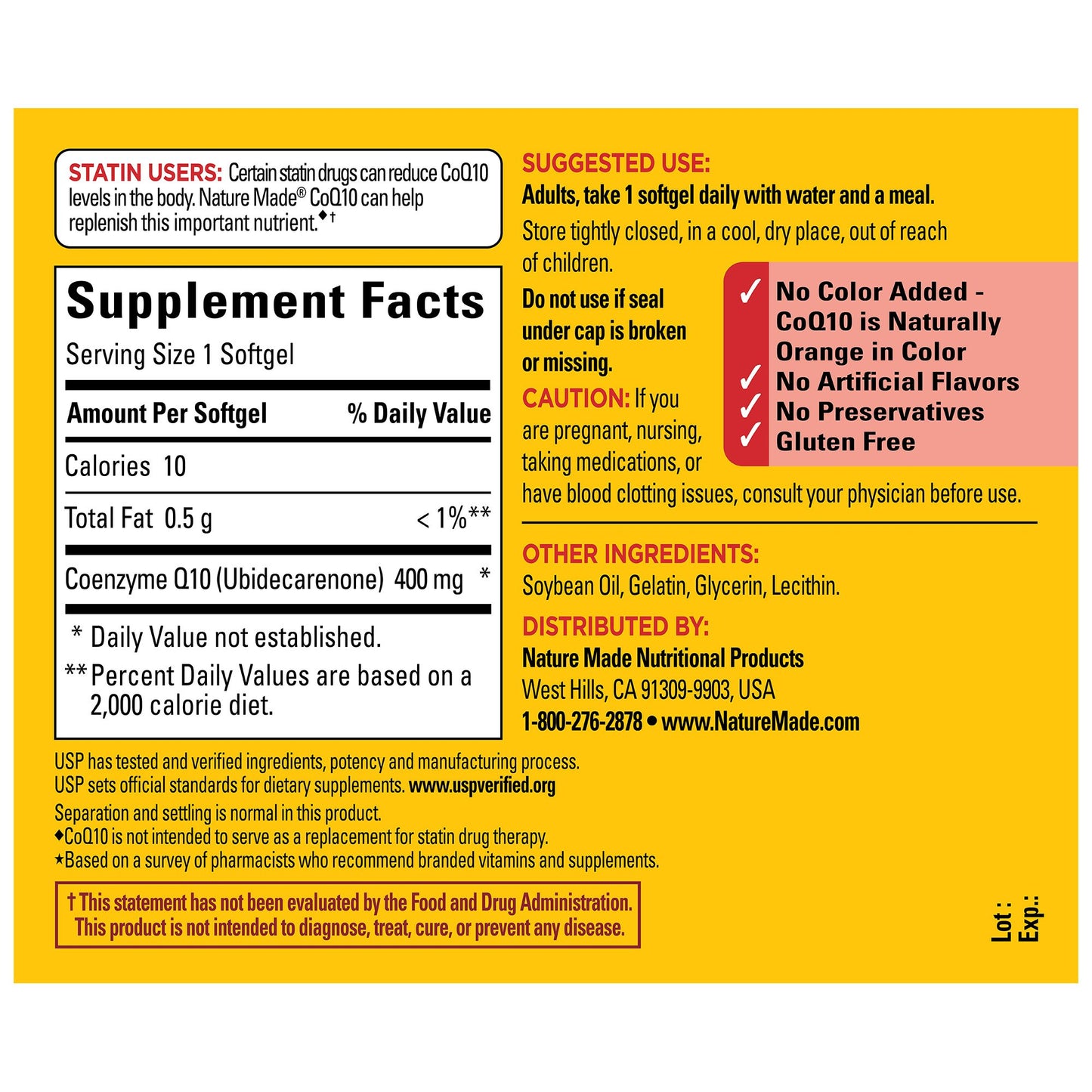 Nature Made CoQ10 400 mg Maximum Strength Liquid Softgels