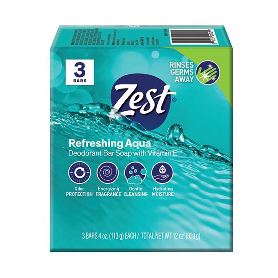 Zest Aqua Family Deodorant Bars 3 ct