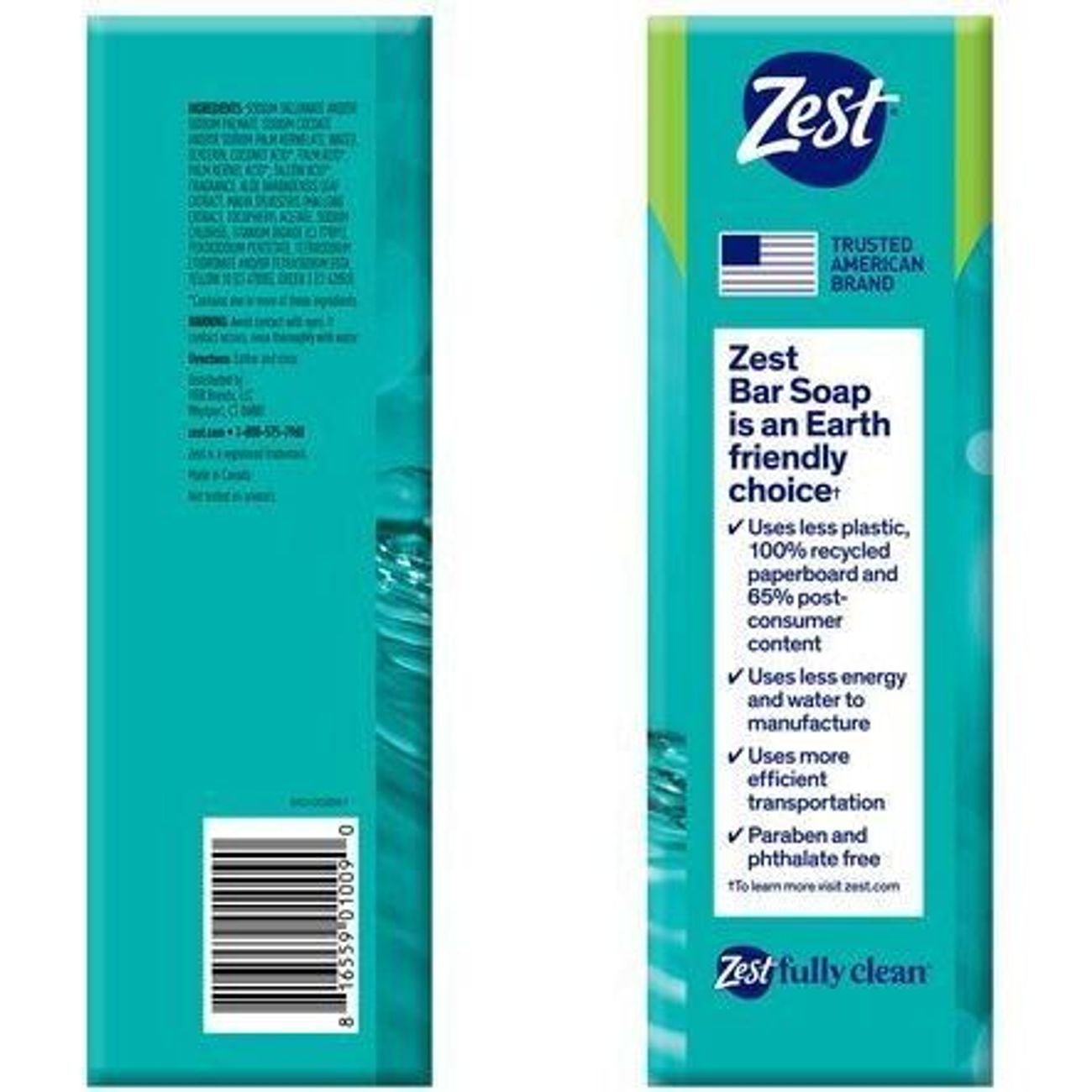 Zest Aqua Family Deodorant Bars 8 ct