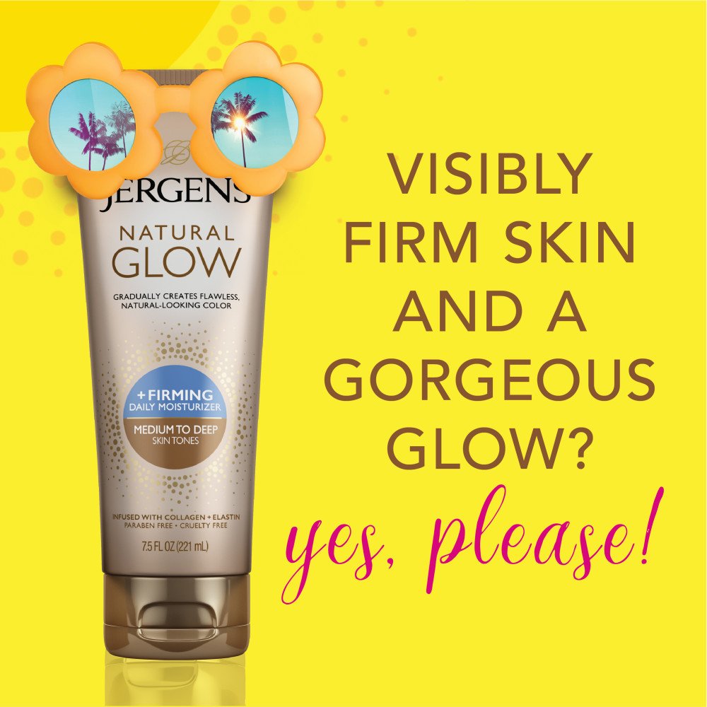 Jergens Natural Glow + Firming Self Tanner Lotion - Medium to Deep