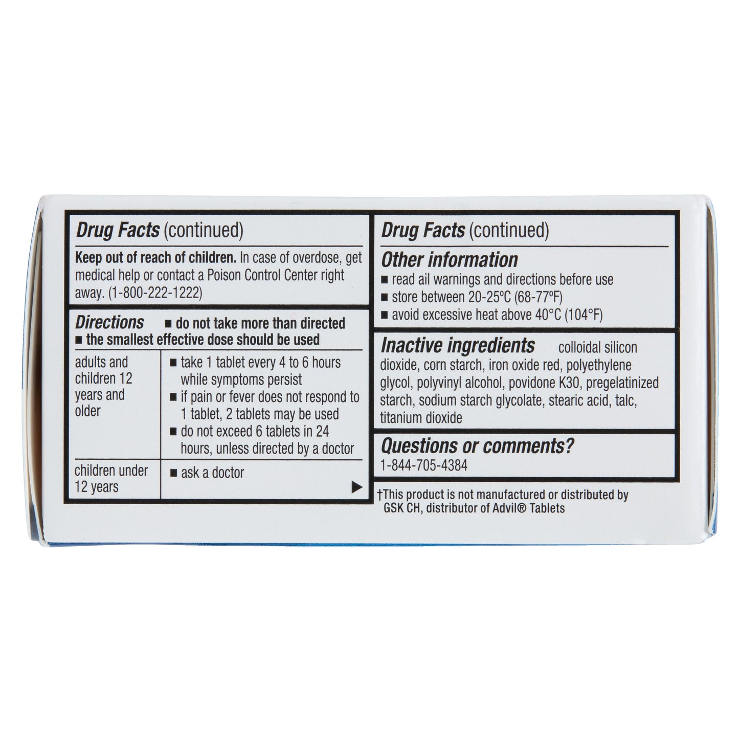 H-E-B Ibuprofen Fever & Pain Relief Coated Tablets – 200 mg Twin Pack