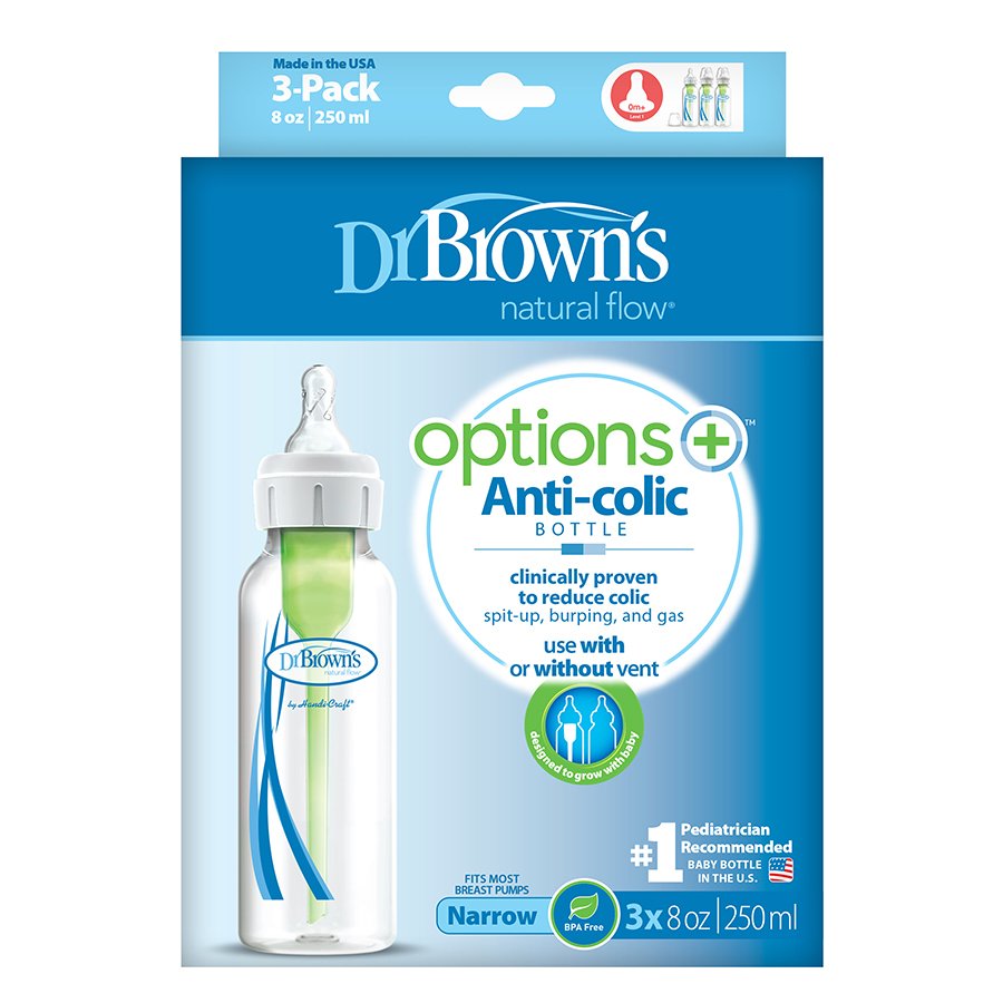 Dr. Brown's Options+ Anti-Colic 8 oz Bottles