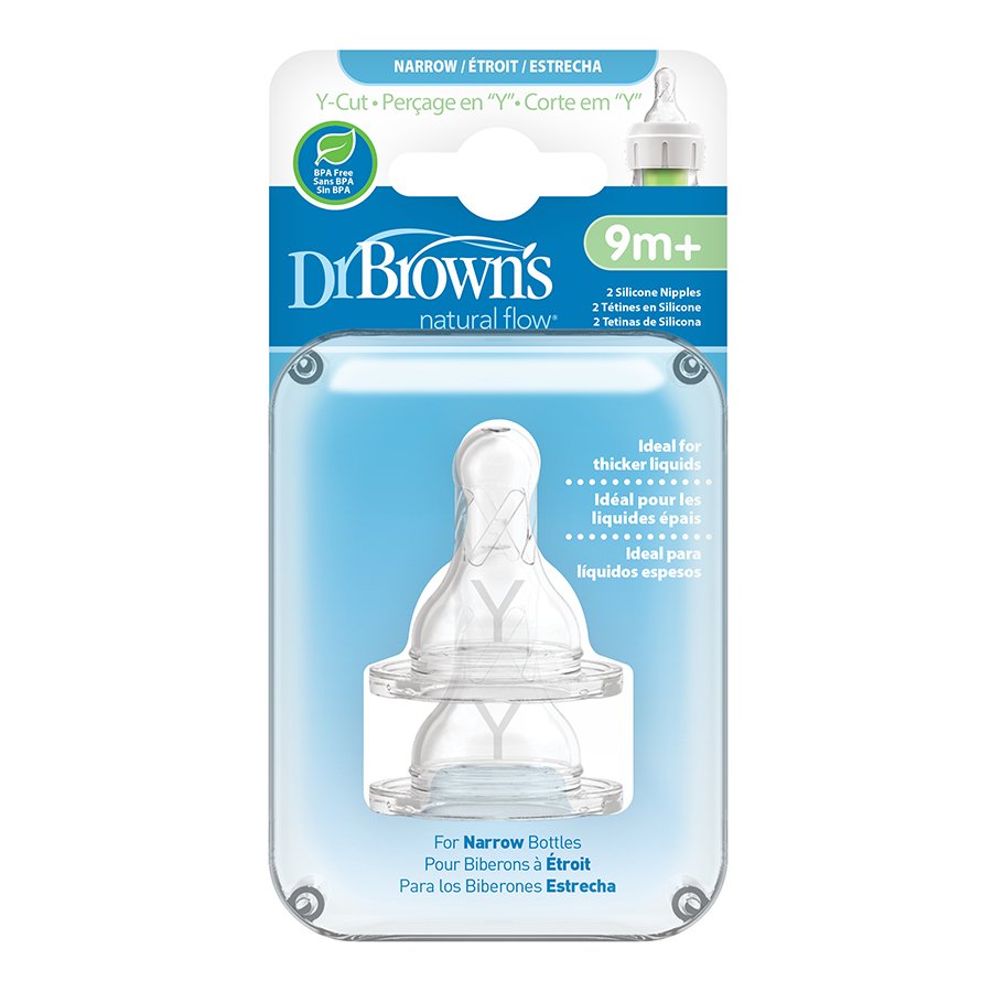 Dr. Brown's Narrow Bottle Silicone Nipples 9+ Months