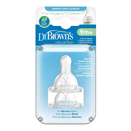 Dr. Brown's Narrow Bottle Silicone Nipples 9+ Months