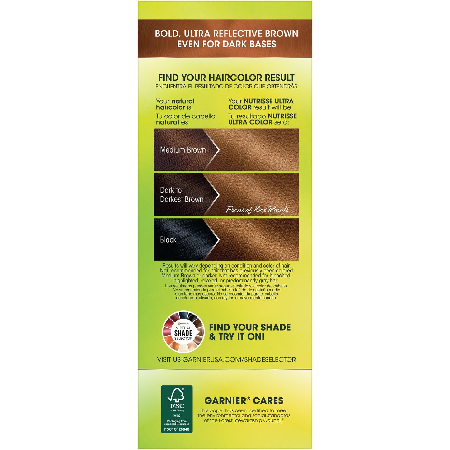 Garnier Nutrisse Ultra Color Nourishing Bold Permanent Hair Color Creme B3 Golden Brown