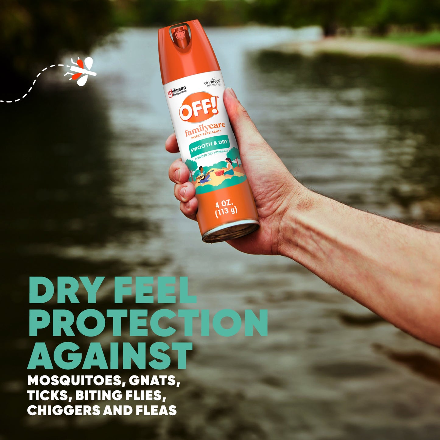 OFF! FamilyCare Mosquito Repellent Smooth & Dry Non-Greasy Spray