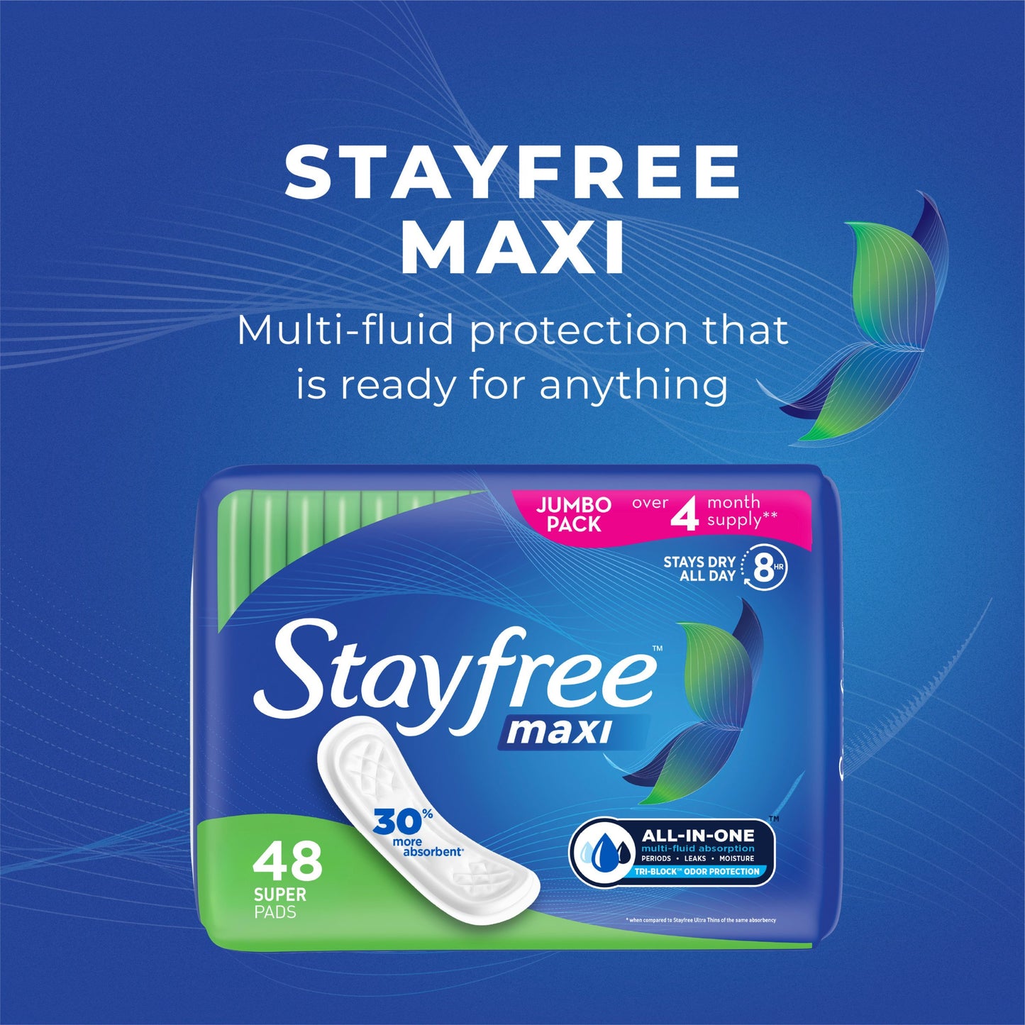 Stayfree Maxi Pads - Super