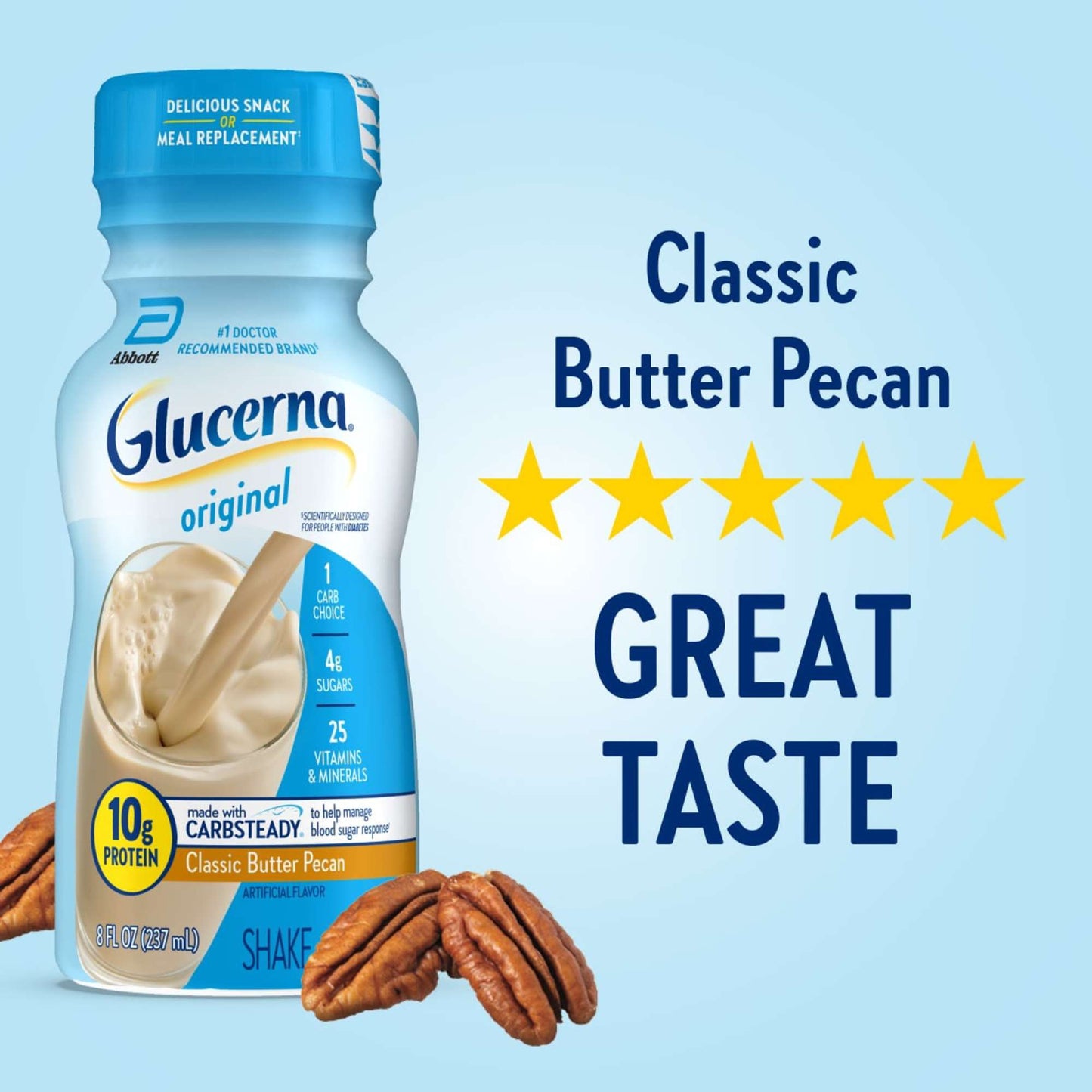 Glucerna Nutritional Shake Classic Butter Pecan