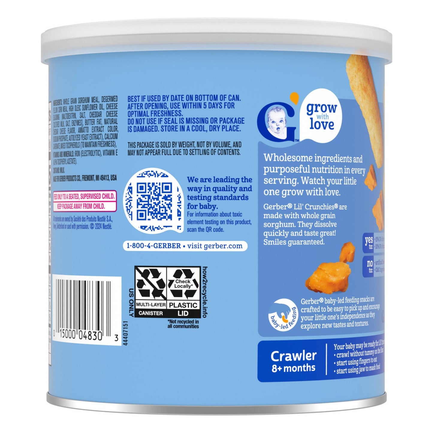 Gerber Snacks for Baby Lil' Crunchies - Mild Cheddar