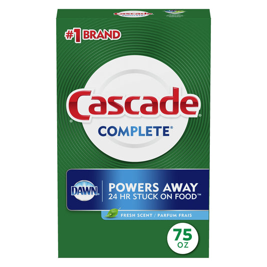 Cascade Complete Dishwasher Detergent Powder, Fresh Scent