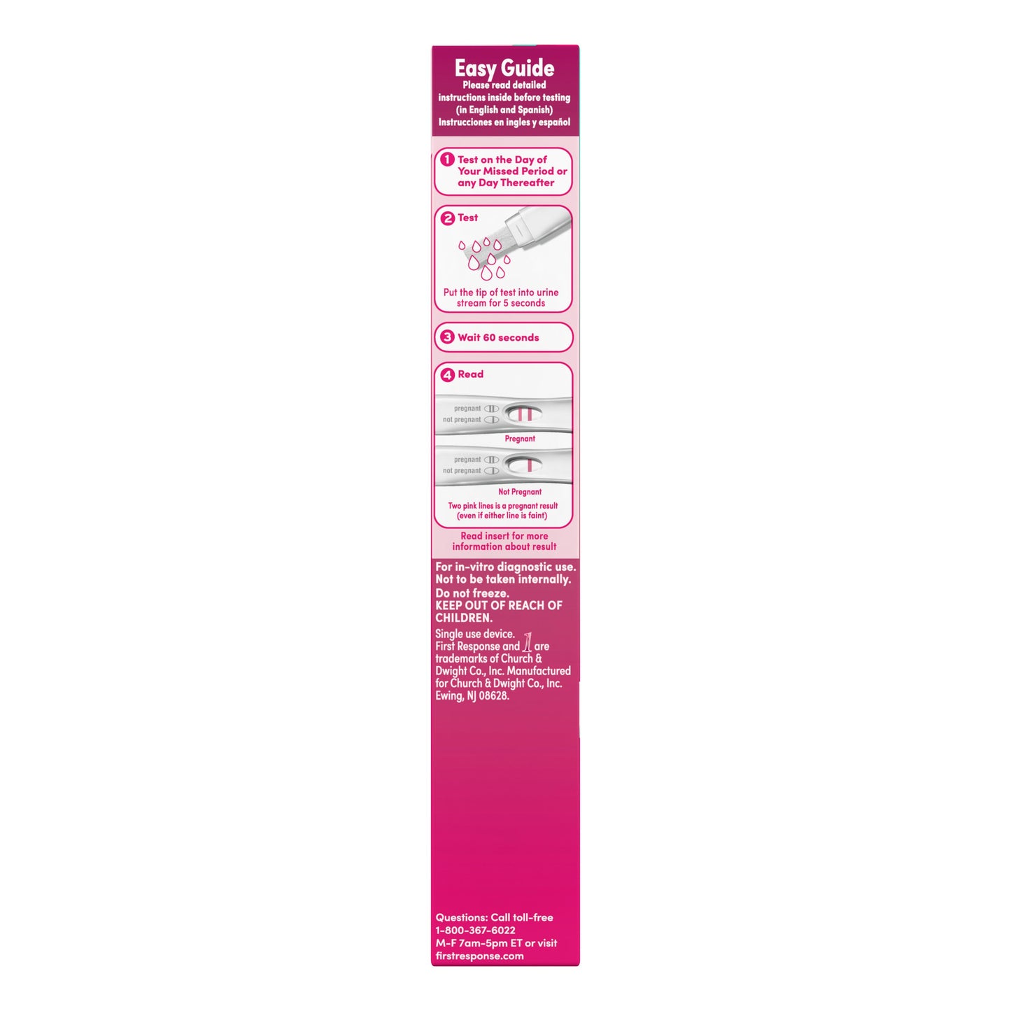 First Response Rapid Result Pregnancy Test