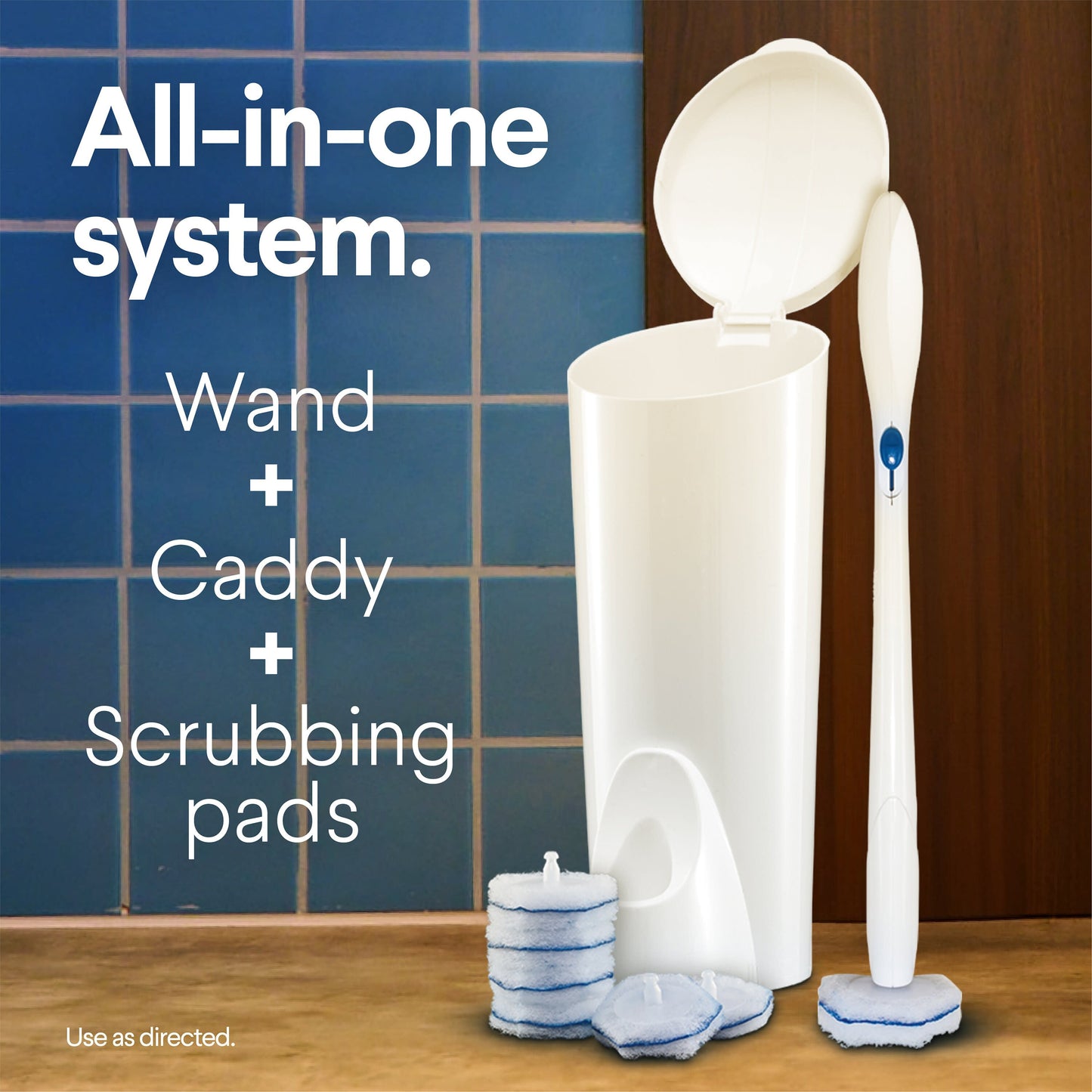 Clorox ToiletWand Disposable Toilet Cleaning System Storage Caddy and 6 Refills