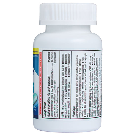 H-E-B H-E-B Ibuprofen Fever & Pain Relief Softgels – 200 mg