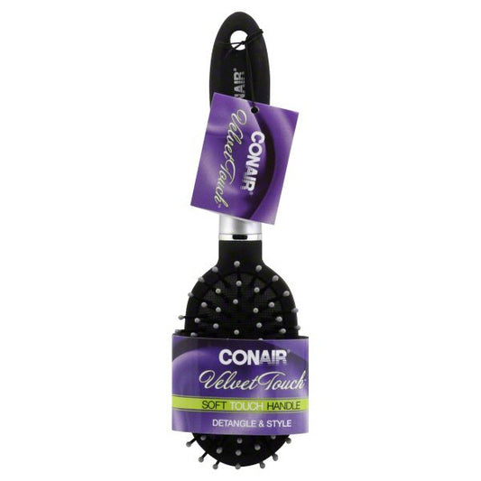Conair Velvet Touch Soft Touch Handle Detangle & Style Brush