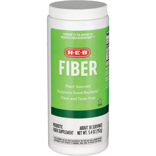 H-E-B Unflavored Fiber Supplement Powder