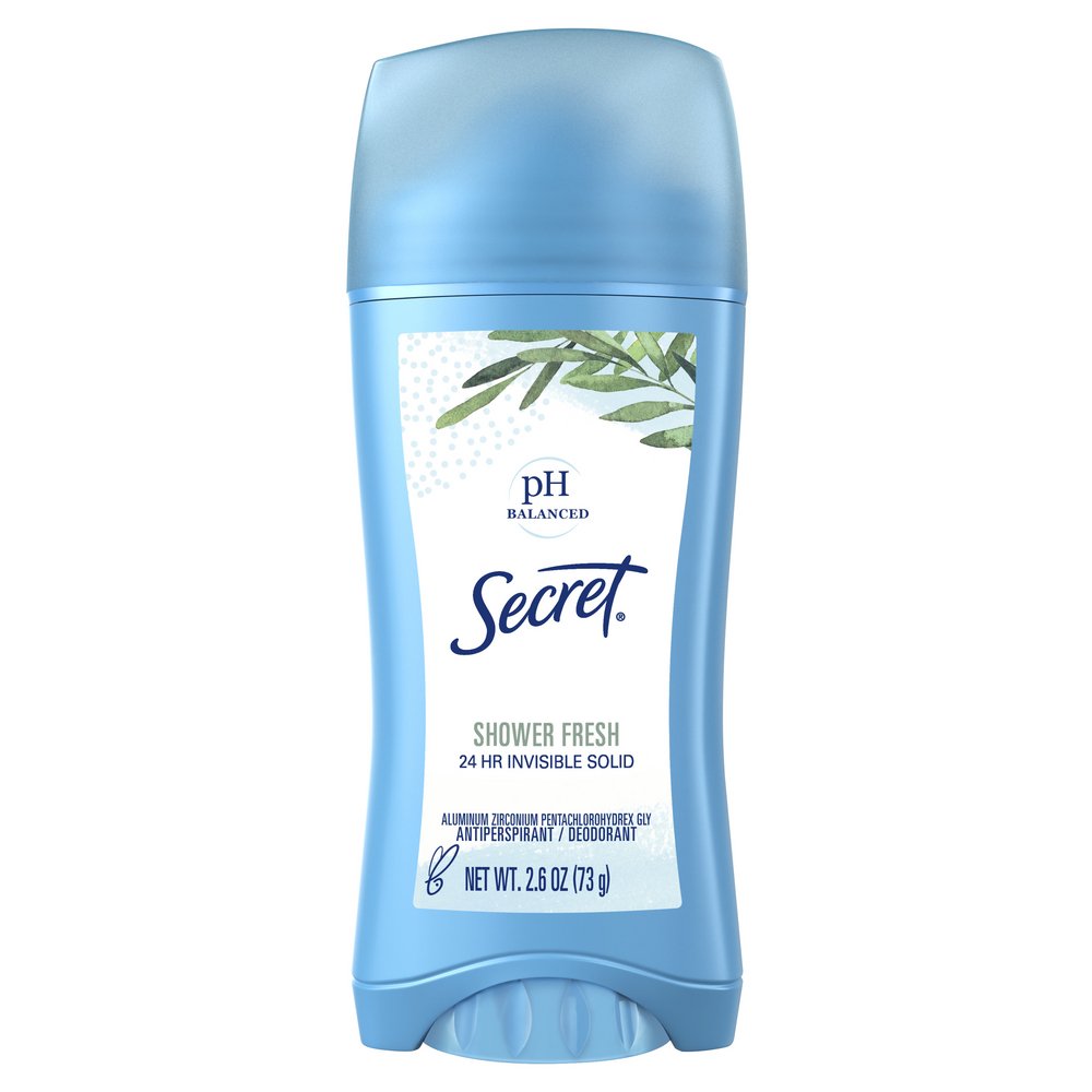 Secret 24 Hr Invisible Solid Antiperspirant Deodorant - Shower Fresh