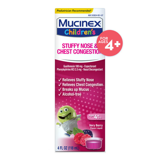 Mucinex Children's Liquid - Stuffy Nose & Cold Mixed Berry
