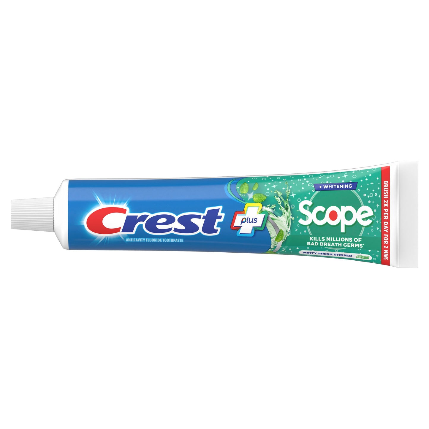 Crest Complete + Scope Whitening Toothpaste - Minty Fresh Striped, 2 Pk