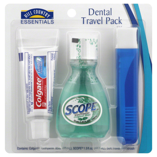 Hill Country Essentials Travel Size Dental Pack - Assorted