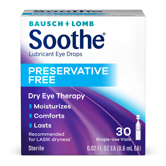 Bausch & Lomb Soothe Preservative Free Lubricant Eye Drops