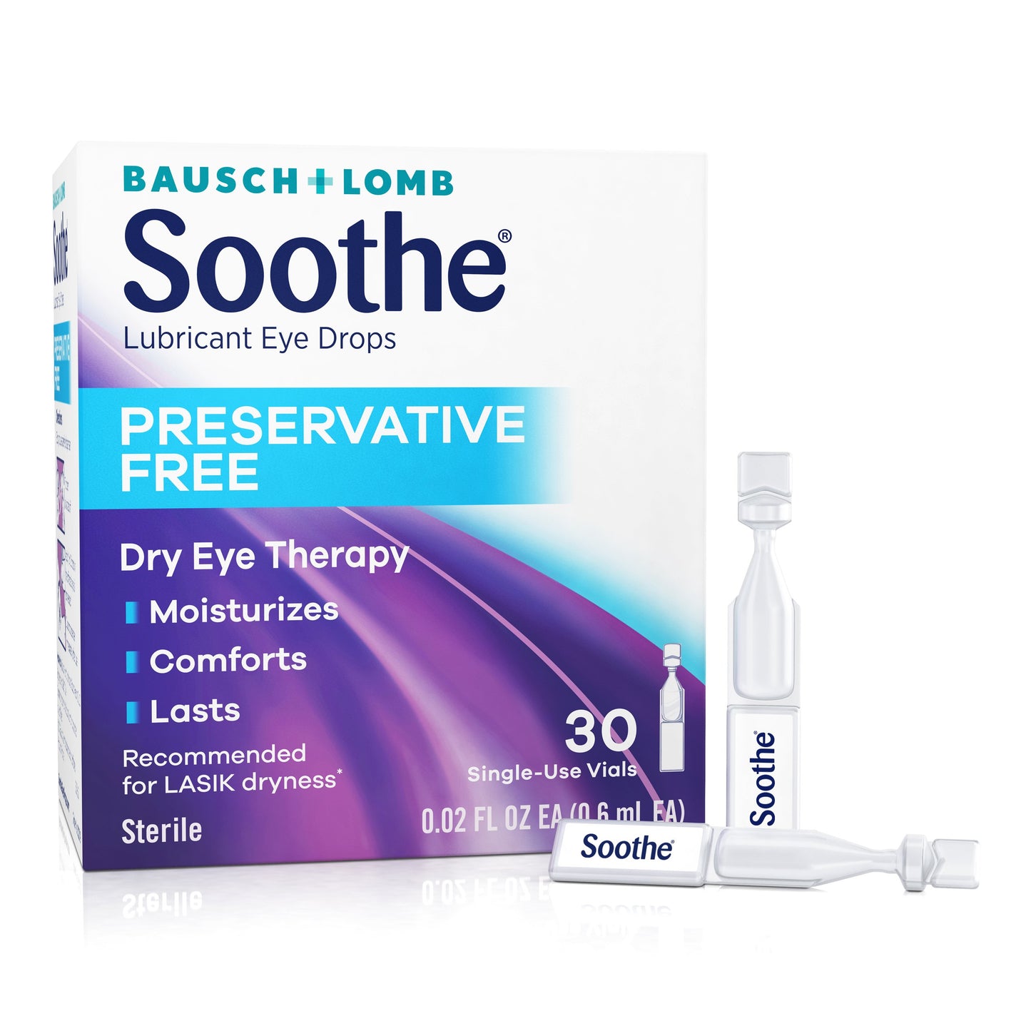 Bausch & Lomb Soothe Preservative Free Lubricant Eye Drops