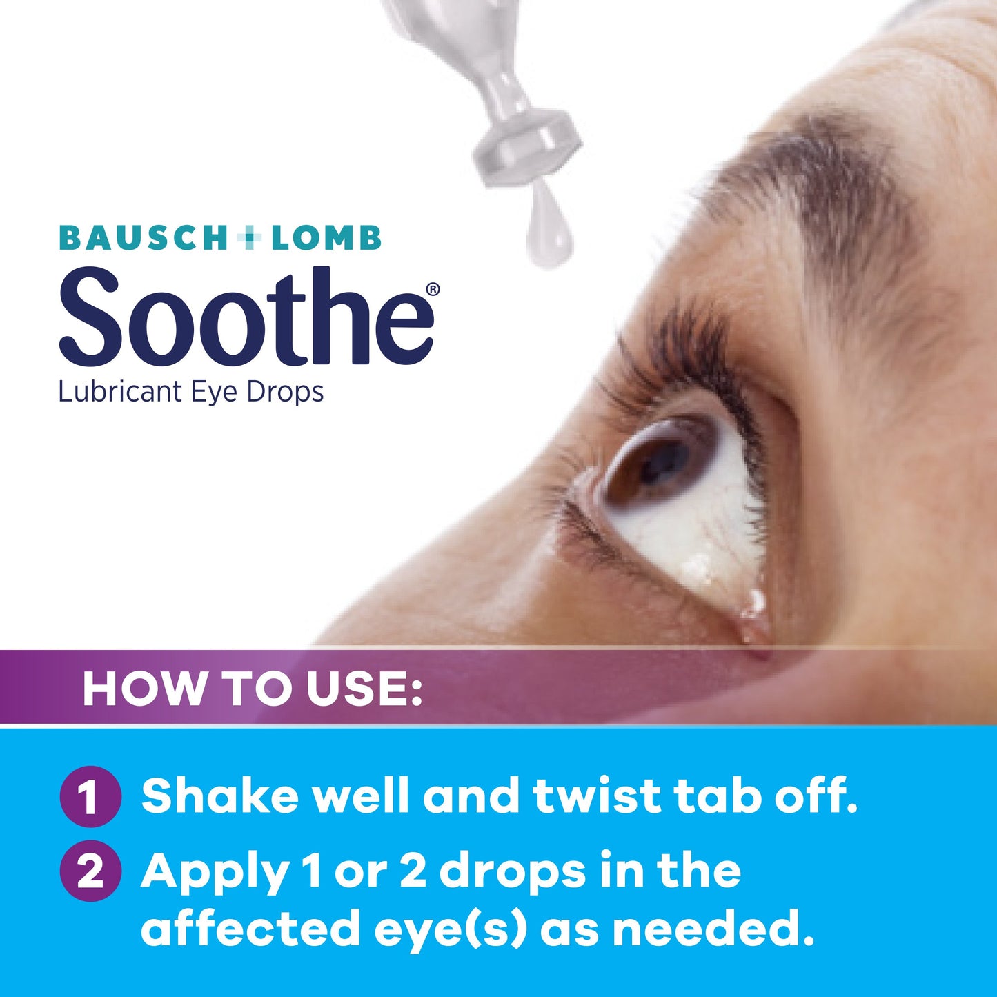 Bausch & Lomb Soothe Preservative Free Lubricant Eye Drops