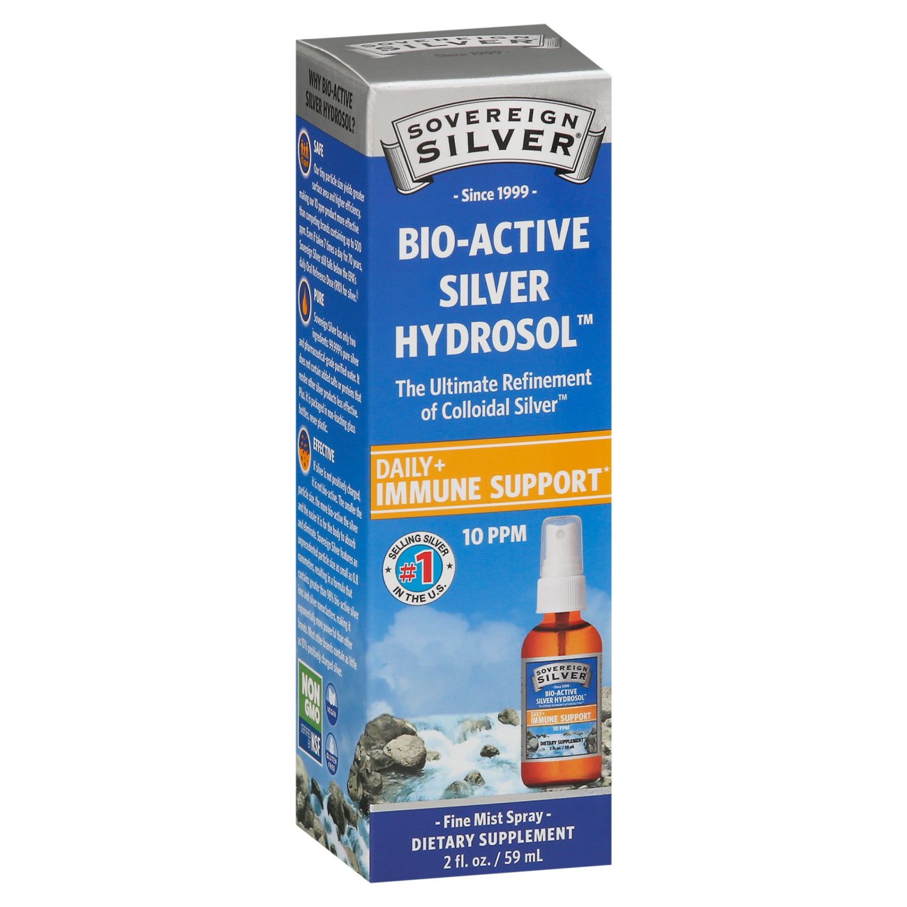 Sovereign Silver Bio-Active Silver Hydrosol Daily Immune Support Spray