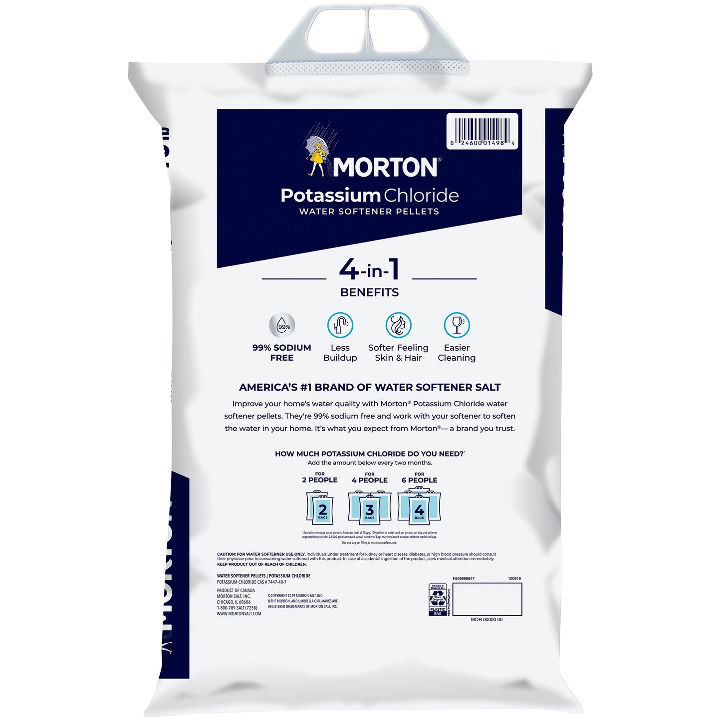 Morton Potassium Chloride Water Softener Salt Pellets