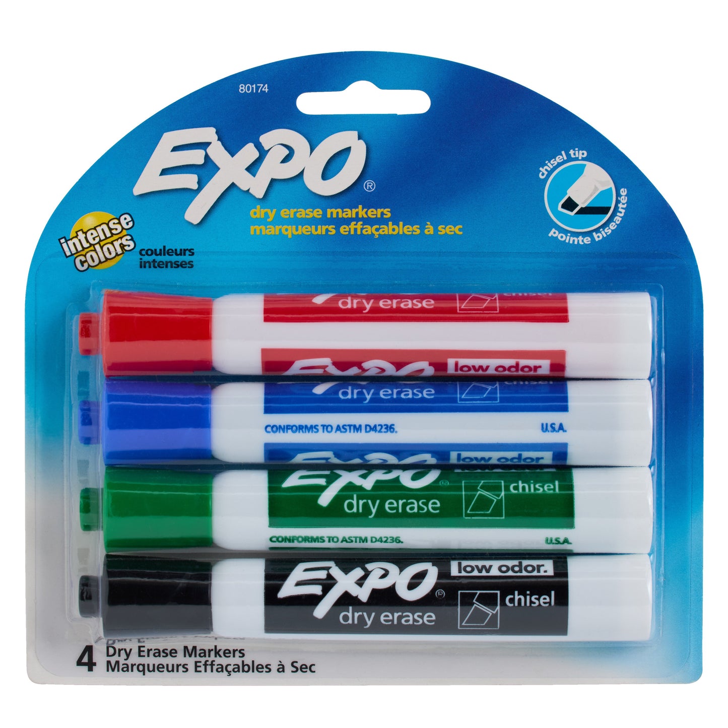 EXPO Chisel Tip Dry Erase Markers - Assorted Ink