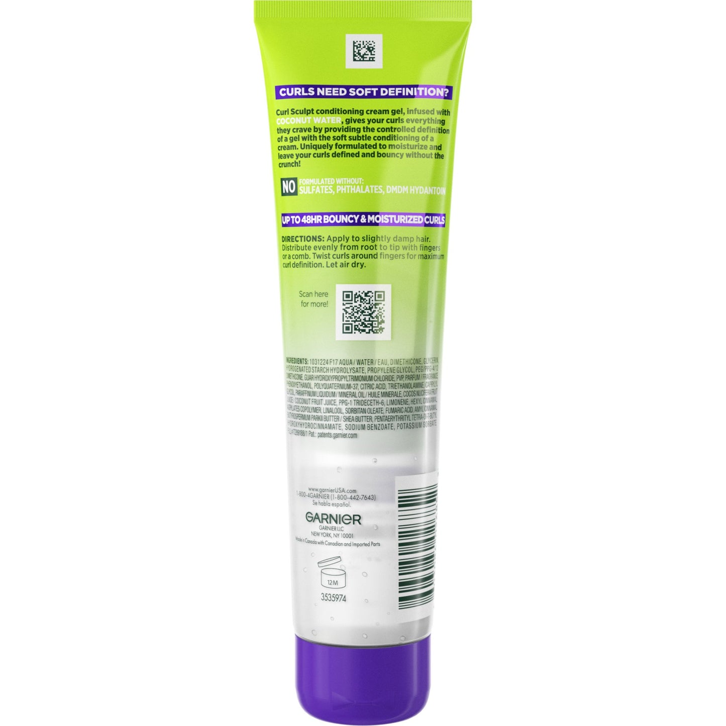 Garnier Fructis Style Curl Sculpt Conditioning Cream Gel