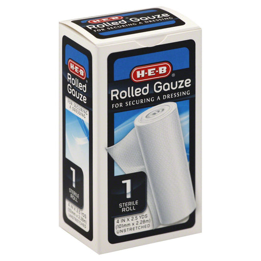 H-E-B 4 Inch Rolled Gauze