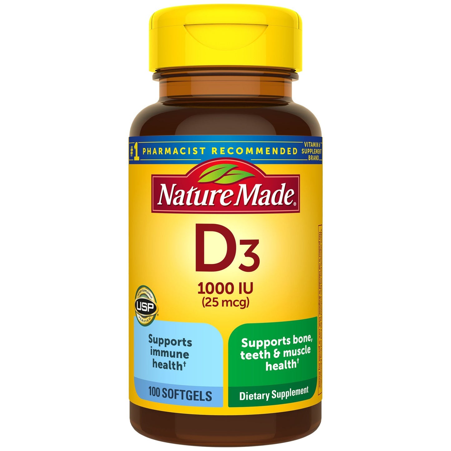 Nature Made D3 1000 IU Liquid Softgels