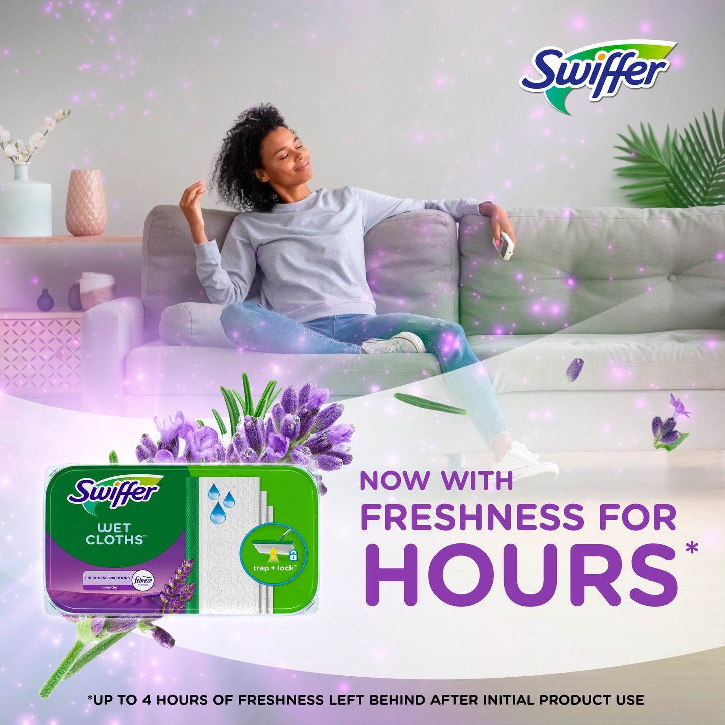 Swiffer Sweeper Lavender & Vanilla Wet Mopping Cloths