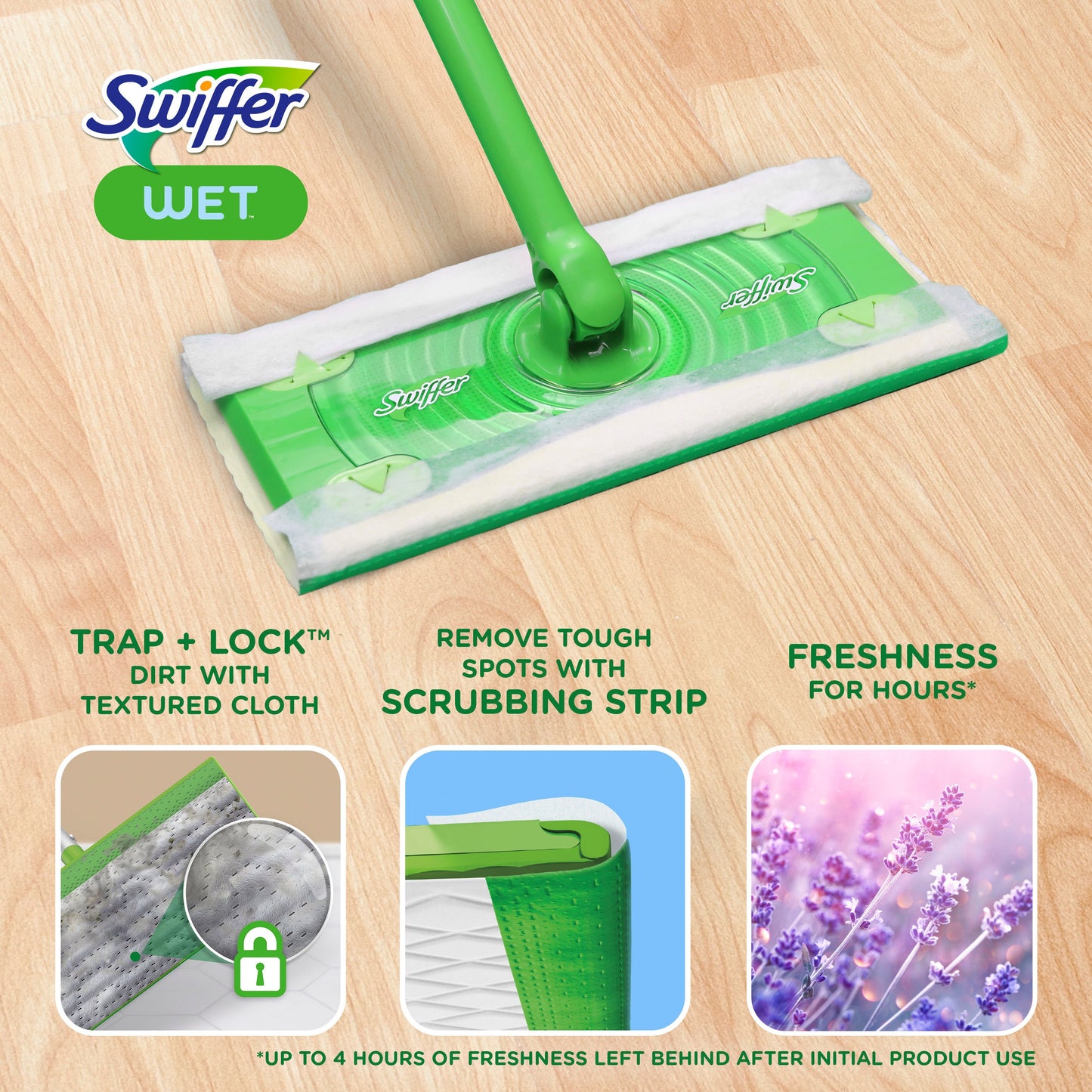 Swiffer Sweeper Lavender & Vanilla Wet Mopping Cloths