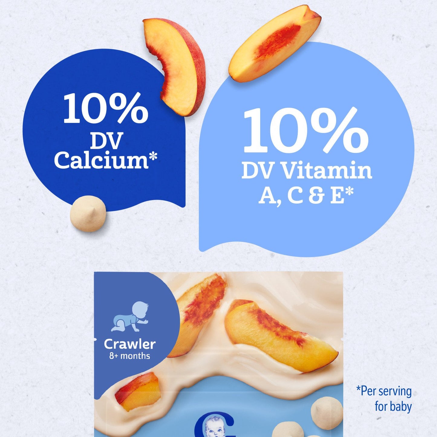 Gerber Snacks for Baby Yogurt Melts - Peach