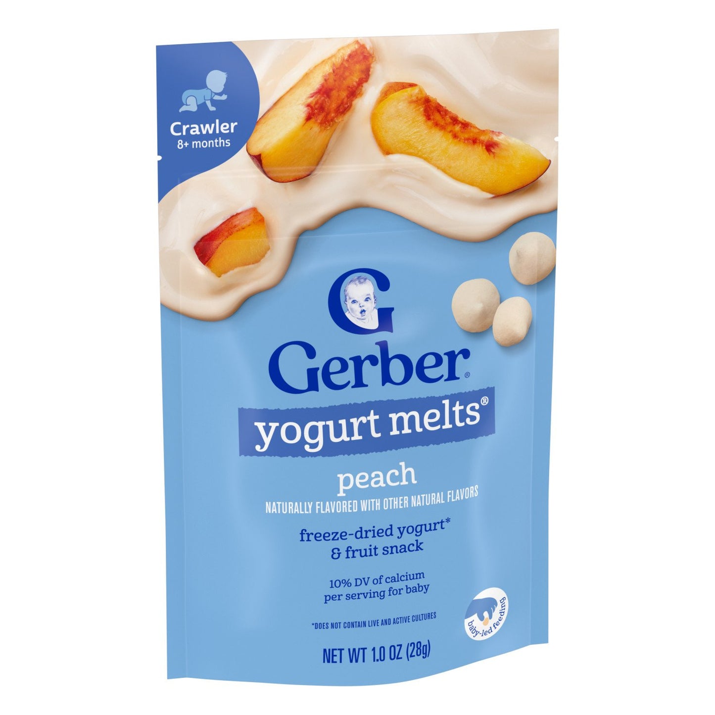 Gerber Snacks for Baby Yogurt Melts - Peach