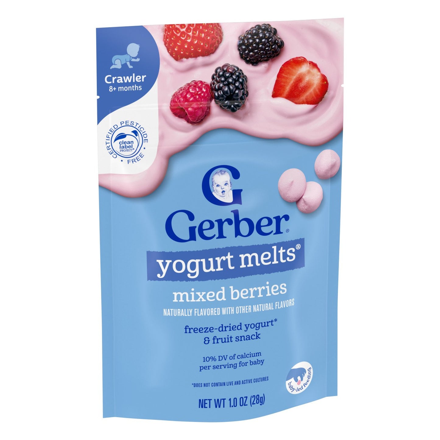 Gerber Snacks for Baby Yogurt Melts - Mixed Berries