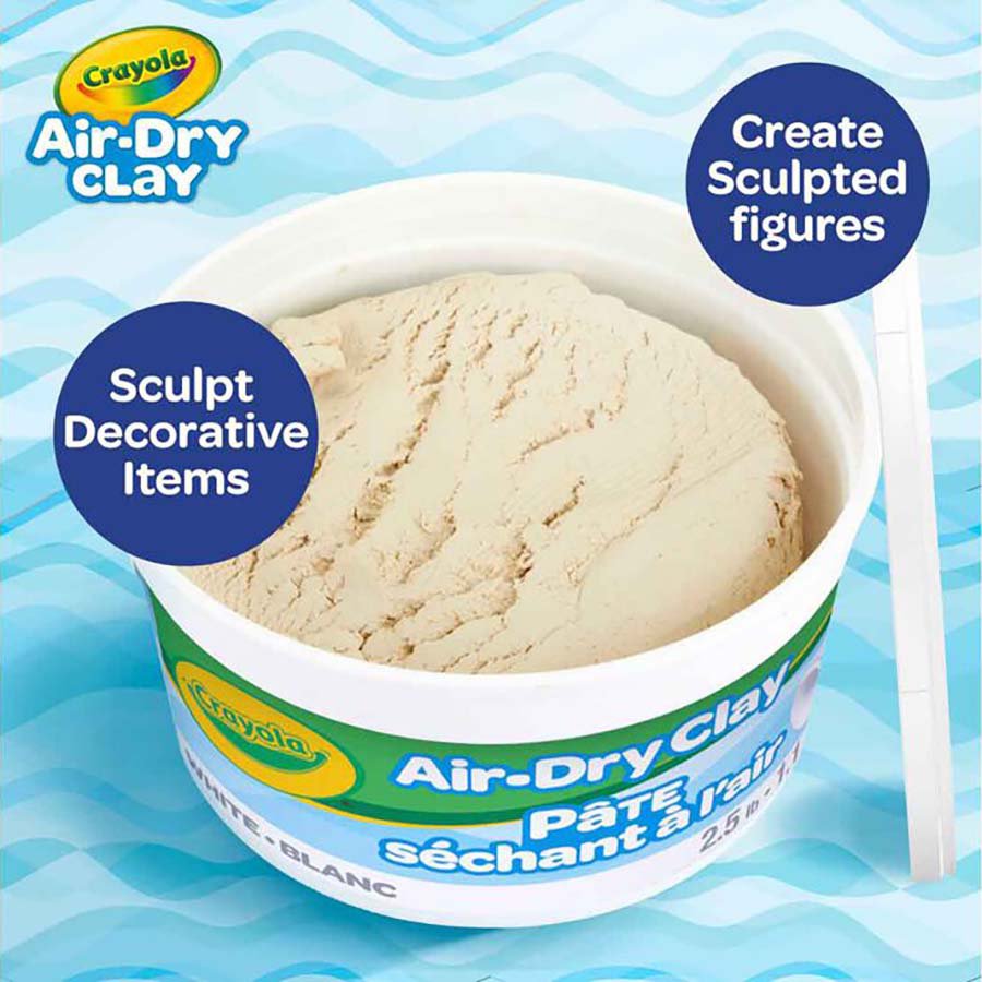 Crayola Air-Dry Clay - White