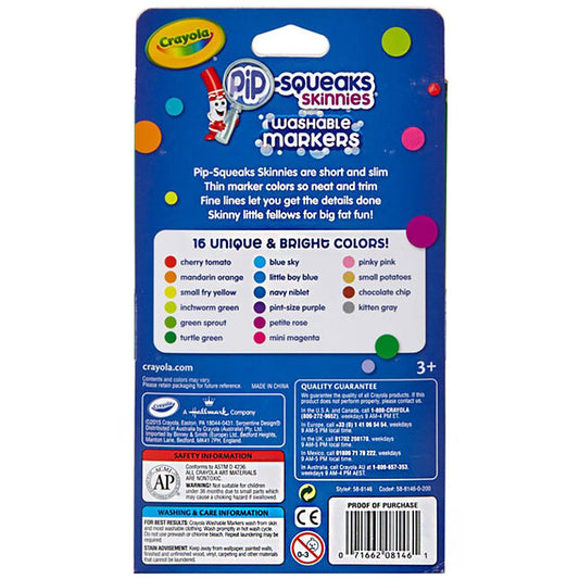 Crayola Pip-Squeaks Skinnies Washable Markers