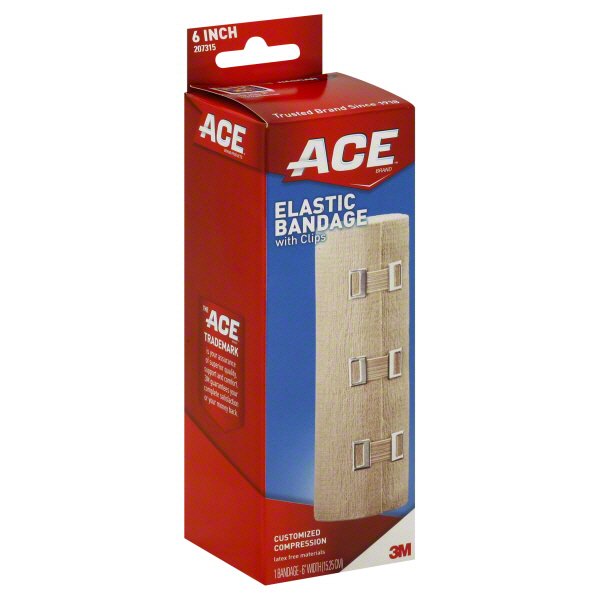 Ace 6 Inch Elastic Bandage with Clips