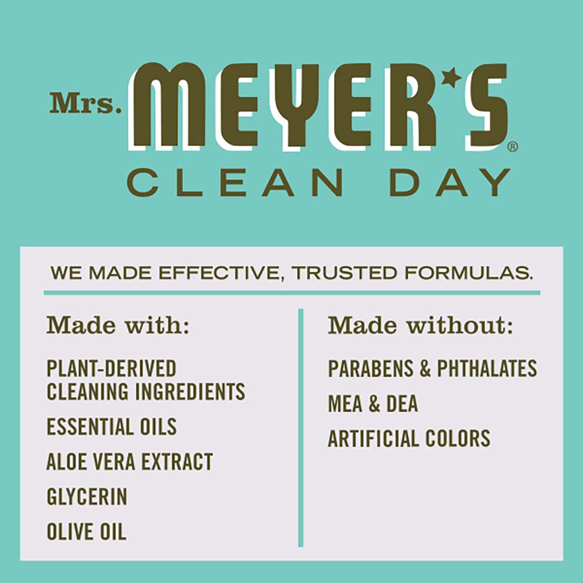Mrs. Meyer's Clean Day Basil Scent Liquid Hand Soap