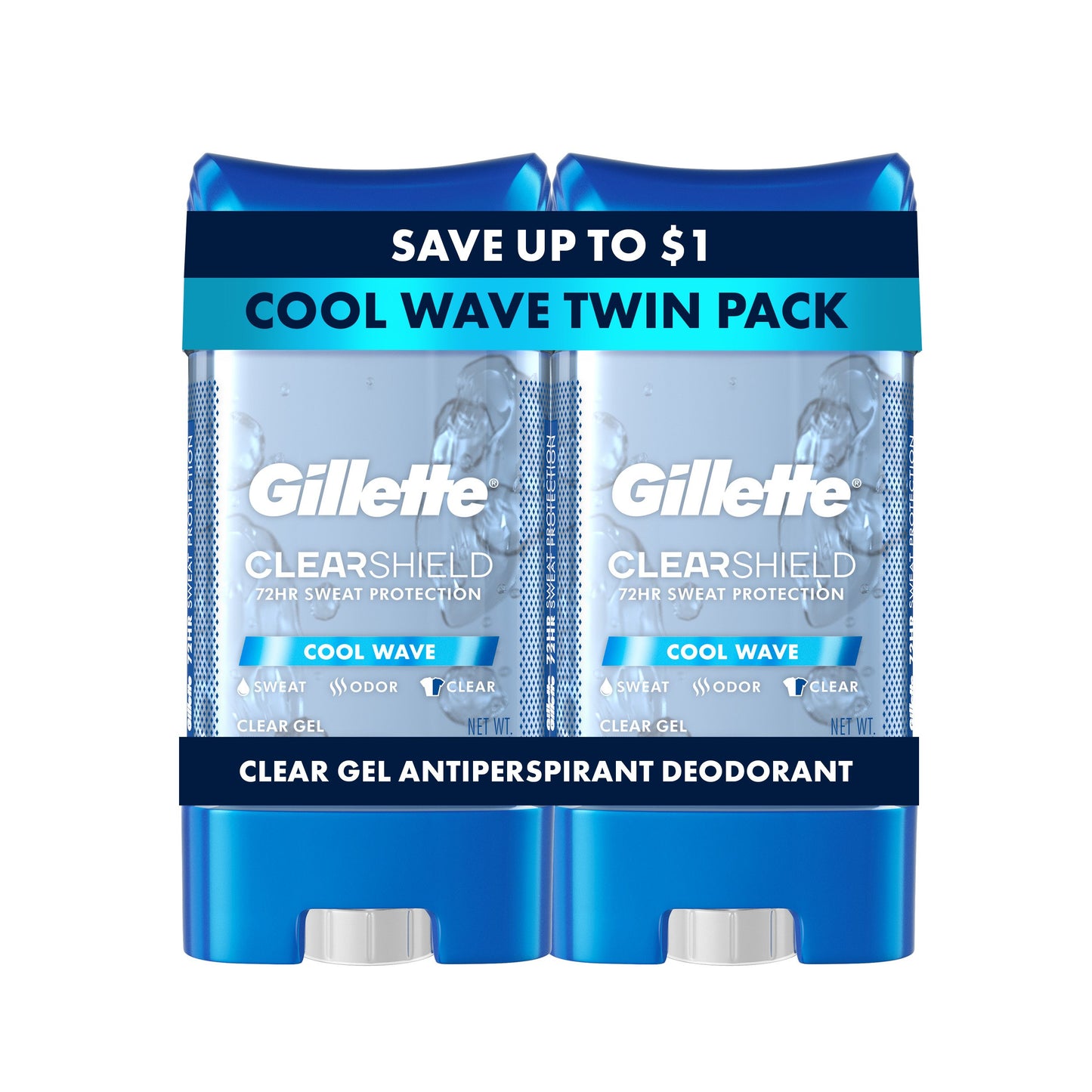 Gillette Clear Shield Gel Antiperspirant Deodorant - Cool Wave