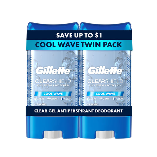 Gillette Clear Shield Gel Antiperspirant Deodorant - Cool Wave