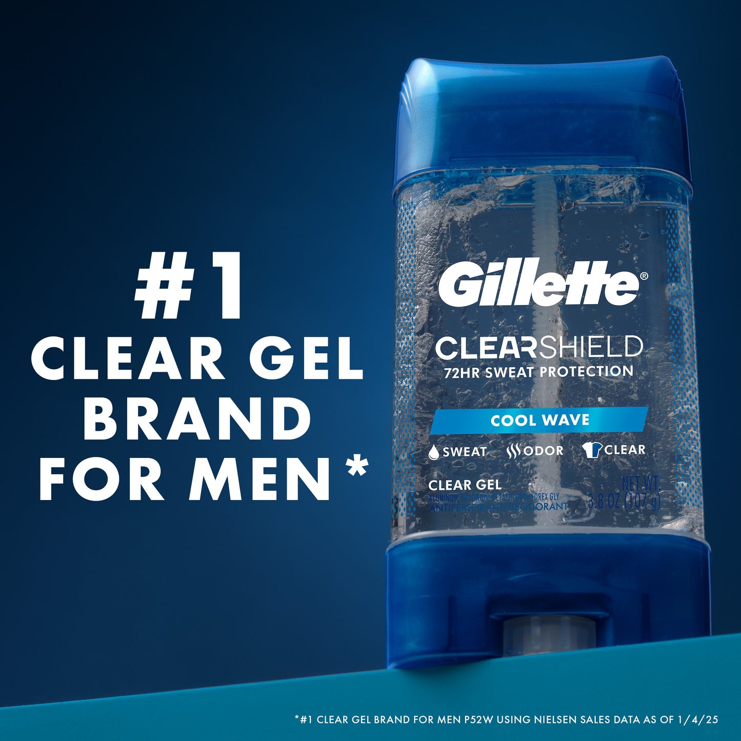 Gillette Clear Shield Gel Antiperspirant Deodorant - Cool Wave
