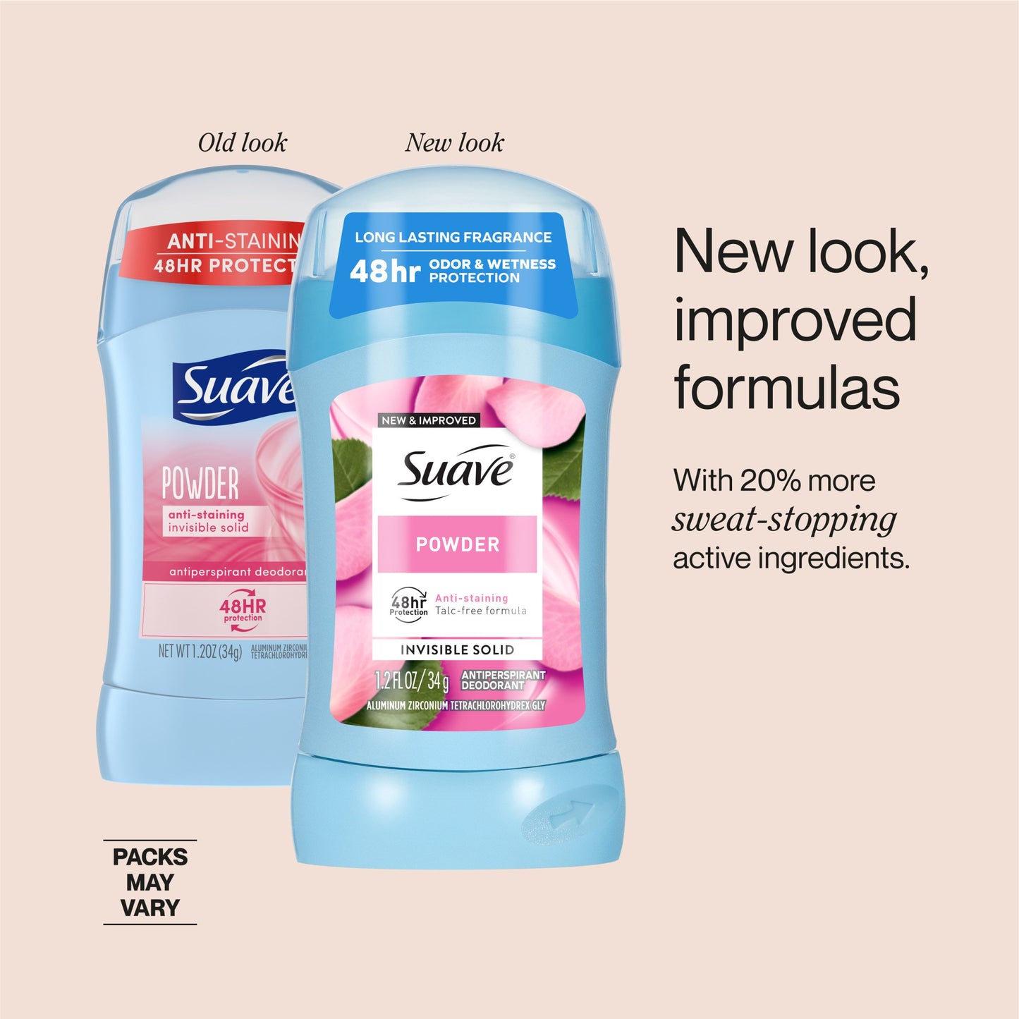 Suave  Antiperspirant Deodorant For Women, Invisible 48hr Protection - Powder