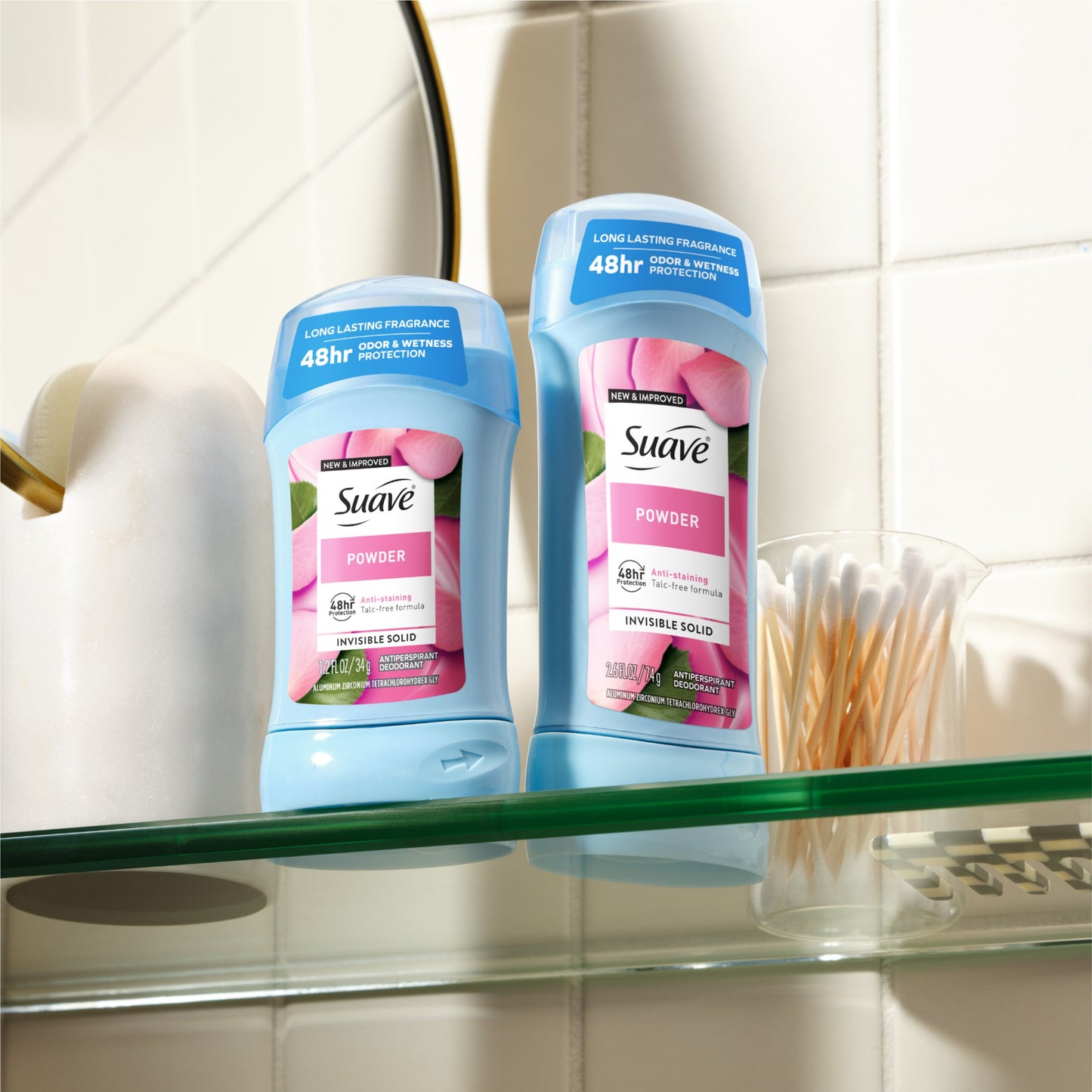 Suave  Antiperspirant Deodorant For Women, Invisible 48hr Protection - Powder